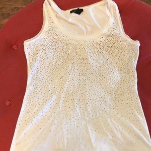 White House Black Market white tank